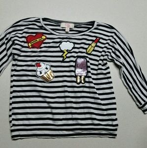 Striped Patched Shirt